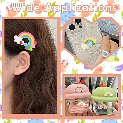 32шт 4 стиля непрозрачные кабошоны из смолы&nbsp;CRES-YW0001-46