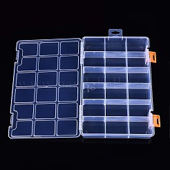 Прямоугольный полипропиленовый контейнер для хранения бусинок CON-N014-02