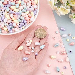 960шт 12 стильные окрашенные акриловые бусины&nbsp;MACR-NB0001-20