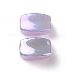 Placage uv lumineux perles acryliques irisées arc-en-ciel&nbsp;OACR-P016-05