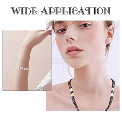 Ahademaker 1000шт 2 цвета непрозрачные черные акриловые многожильные звенья MACR-GA0001-03