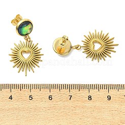 Boucles d'oreilles pendantes en acier inoxydable 304&nbsp;EJEW-JE07311-01