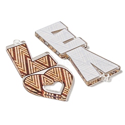 Непрозрачные акриловые подвески&nbsp;BACR-D002-08D