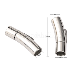 変色しにくい304ステンレススチール製バヨネット留め具  コラム  ステンレス鋼色  30x9x8mm  穴：6mm&nbsp;X-STAS-I013-6mm