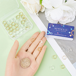 60шт. 2-х цветная латунная рамка для бусин KK-SC0004-65