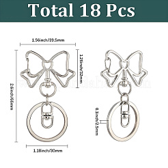 18 шт. застежки для брелка из сплава KEYC-SC0001-74A-P