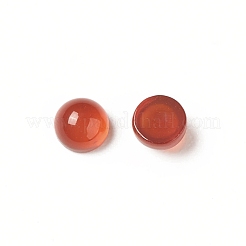 天然石赤瑪瑙カボション  染め＆加熱  半円  3x2mm&nbsp;G-G994-J01-01