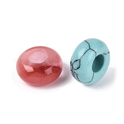 Perles européennes en pierre mélangée naturelle et synthétique&nbsp;G-Q608-13