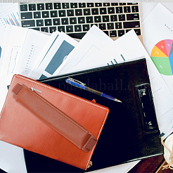 5 шт. двухцветные кожаные держатели для ручек&nbsp;AJEW-AN0007-43