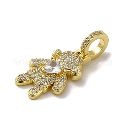 Покрытие стойки латунь микропаве прозрачные подвески из кубического циркония&nbsp;KK-R158-02A-G