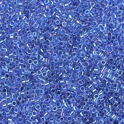 MIYUKIデリカビーズ  シリンダー  日本製シードビーズ  11/0  （db0077)ブルーライニングクリスタルab  1.3x1.6mm  穴：0.8mm  約2000PCS /ボトル  10 G /ボトル&nbsp;SEED-JP0008-DB0077