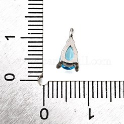 Pendentifs avec zircon cubiques à micro-pavés en laiton&nbsp;KK-D356-08E-P