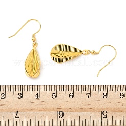 Серьги-подвески из гальванизированной латуни EJEW-Z129-15G