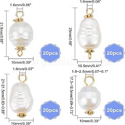 80 шт. 4 стильных акриловых звеньев и подвесок FIND-FH0003-09