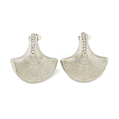 Pendientes de acero inoxidable 304 con rhinestone para mujer&nbsp;EJEW-G401-03P-01