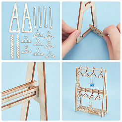 Вешалка для сережек из дерева&nbsp;EDIS-WH0021-17A
