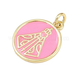 Латунь эмаль подвески&nbsp;KK-L251-02G-G