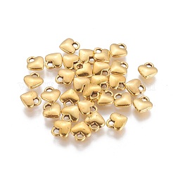 合金のチベット風チャーム  ハート  カドミウムフリー＆鉛フリー  アンティーク黄金  8x7x2.5mm  穴：2mm&nbsp;X-TIBEP-LFH260Y-AG-LF
