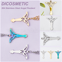 24шт. 3-х цветная подвеска из нержавеющей стали 304&nbsp;STAS-DC0012-32