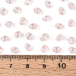Transparente Farben Glanz Glas Saatperlen&nbsp;SEED-N008-09H