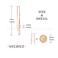 真鍮製のスタッドのイヤリング  アメリカンピアス  カーブチェーンとラウンドビーズ  リング  ローズゴールド  111mm&nbsp;JE729A