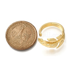 Кольца-манжеты для женщин из латуни с покрытием стойки&nbsp;RJEW-C115-02G