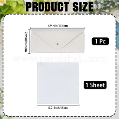 1 шт. прямоугольный футляр для очков из ПВХ-кожи&nbsp;AJEW-CN0005-06B