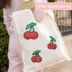 25 шт. 5 стиля вишневой фетровой ткани с блестящими пайетками&nbsp;PATC-CJ0001-02