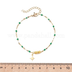 7 bracciale con ciondolo a forma di stella in acciaio inossidabile 304&nbsp;BJEW-JB13545
