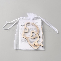 Adorno de elefante de la amistad de madera con tarjeta de historia de papel&nbsp;AJEW-WH0609-212