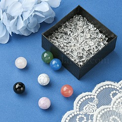 Лечебные круглые украшения из натуральных и синтетических драгоценных камней AJEW-FS0001-13A