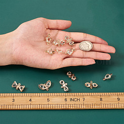 Соединители звеньев кристалла горного хрусталя сплава&nbsp;PALLOY-TA0002-26LG