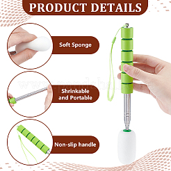 2 шт. 2 вида телескопической силиконовой губчатой щетки TOOL-UN0001-55