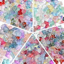 120шт 6 вида стеклянных бусин&nbsp;GLAA-YW0003-99