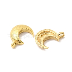 925 серебряный кулон в виде луны с текстурированной поверхностью&nbsp;STER-K188-09B-G