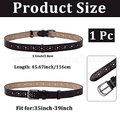 Кожаные ремни с полой цепью для мужчин&nbsp;AJEW-WH20070-165A