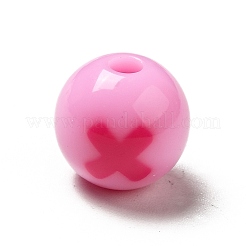 Perles acryliques opaques bicolores&nbsp;SACR-K003-02E