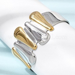 Bracciali rigidi in acciaio inossidabile 304 martellato per donna&nbsp;BJEW-Z177-01GP-03
