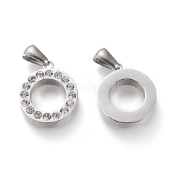 Подвески из нержавеющей стали 304 со стразами STAS-F253-16P