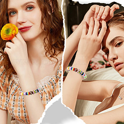 200 шт. 2 стиля непрозрачные полосатые смоляные европейские бусины RESI-SP0001-42