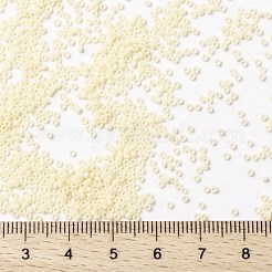 MIYUKIラウンドロカイユビーズ  日本製シードビーズ  15/0  （rr492)不透明なダーククリーム  15/0  1.5mm  穴：0.7mm  約250000個/ポンド&nbsp;SEED-G009-RR0492