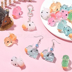 30шт 5 цвета подвески из светящейся смолы&nbsp;RESI-SZ0003-24