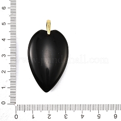 Natürlichen Obsidian Anhänger&nbsp;G-G470-01G-01