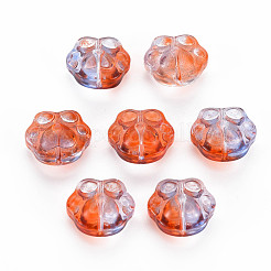 Perline di vetro trasparenti bicolore da cuocere&nbsp;GLAA-S190-021-B01