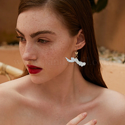 12шт УФ-покрытие прозрачные акриловые бусины MACR-FH0001-27