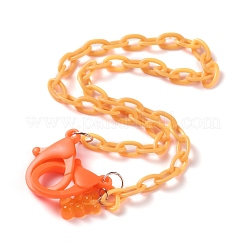 Colliers de chaîne de câble en plastique ABS personnalisés&nbsp;NJEW-JN03220