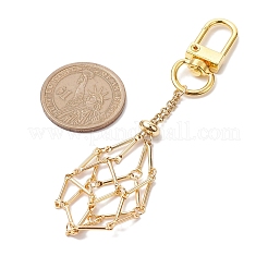2 pz 2 stili di catene in ottone con catenelle e decorazioni pendenti in pietra&nbsp;HJEW-JM02034-01