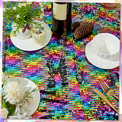 Polyester-Paillettenstoff&nbsp;DIY-WH0028-74A