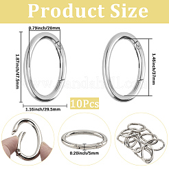 10 шт. пружинные кольца из цинкового сплава&nbsp;FIND-SP0004-31P