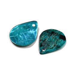 Pendentifs en coquille d'akoya naturelle peints à la bombe&nbsp;BSHE-G034-12B